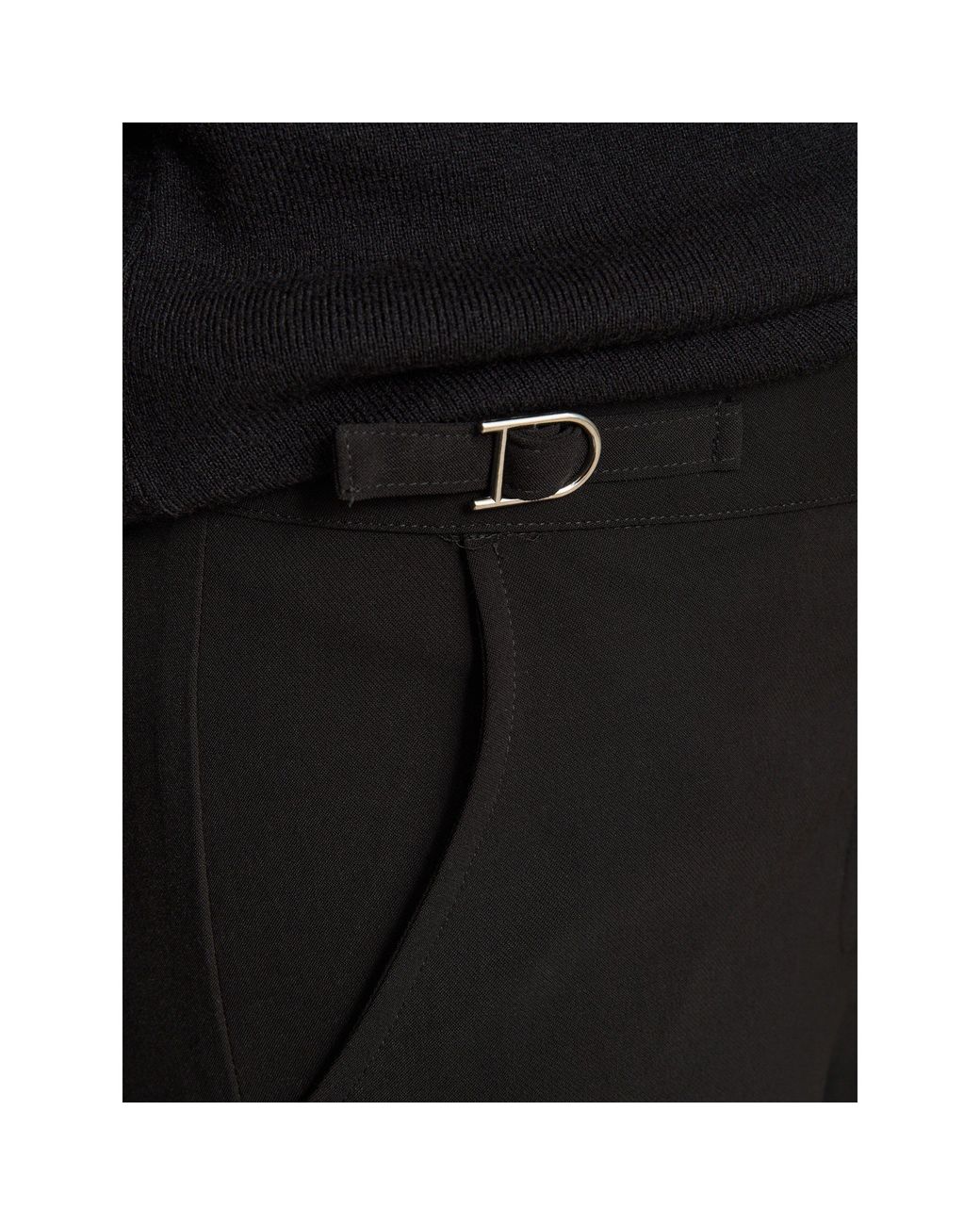 Gina Bacconi Blue Alexia Wide Leg Tailored Trousers