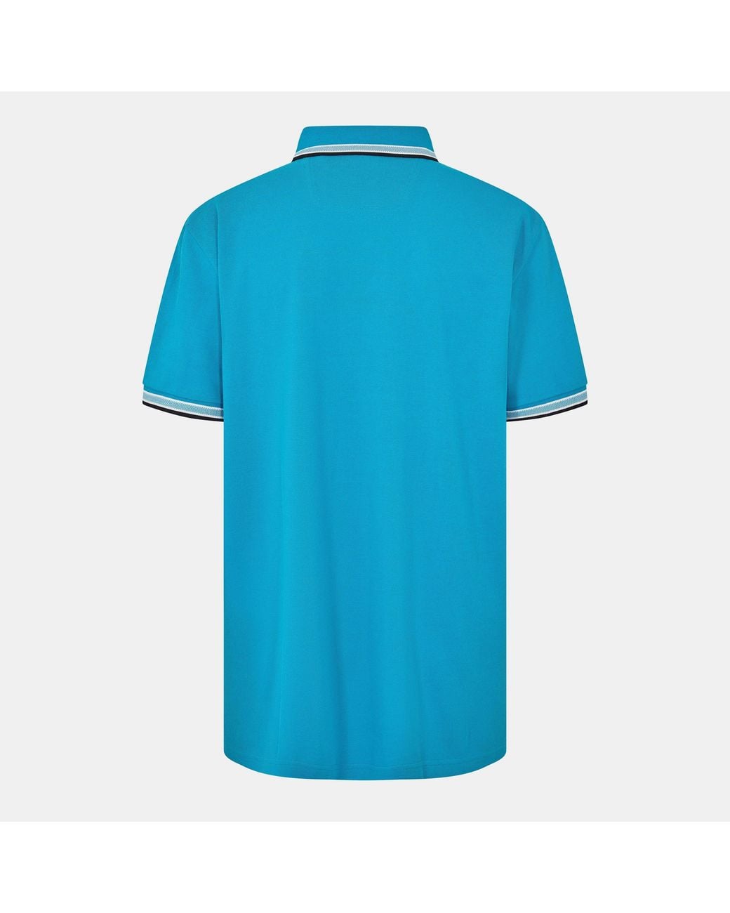Boss Blue Performance Short Sleeve Polo Shirt With Logo Detail for men