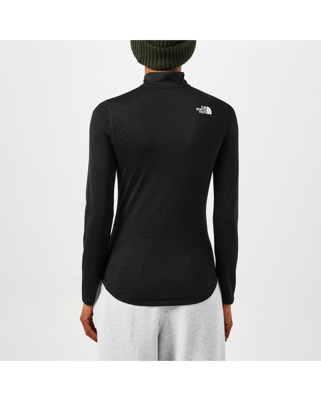 The North Face Black Flex 1/4 Zip Long-Sleeve Top