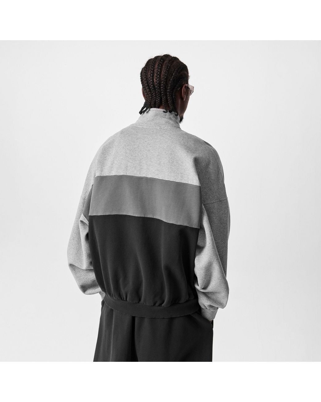Balenciaga Gray Bal Zipped Weather-Resistant Softshell Jacket for men
