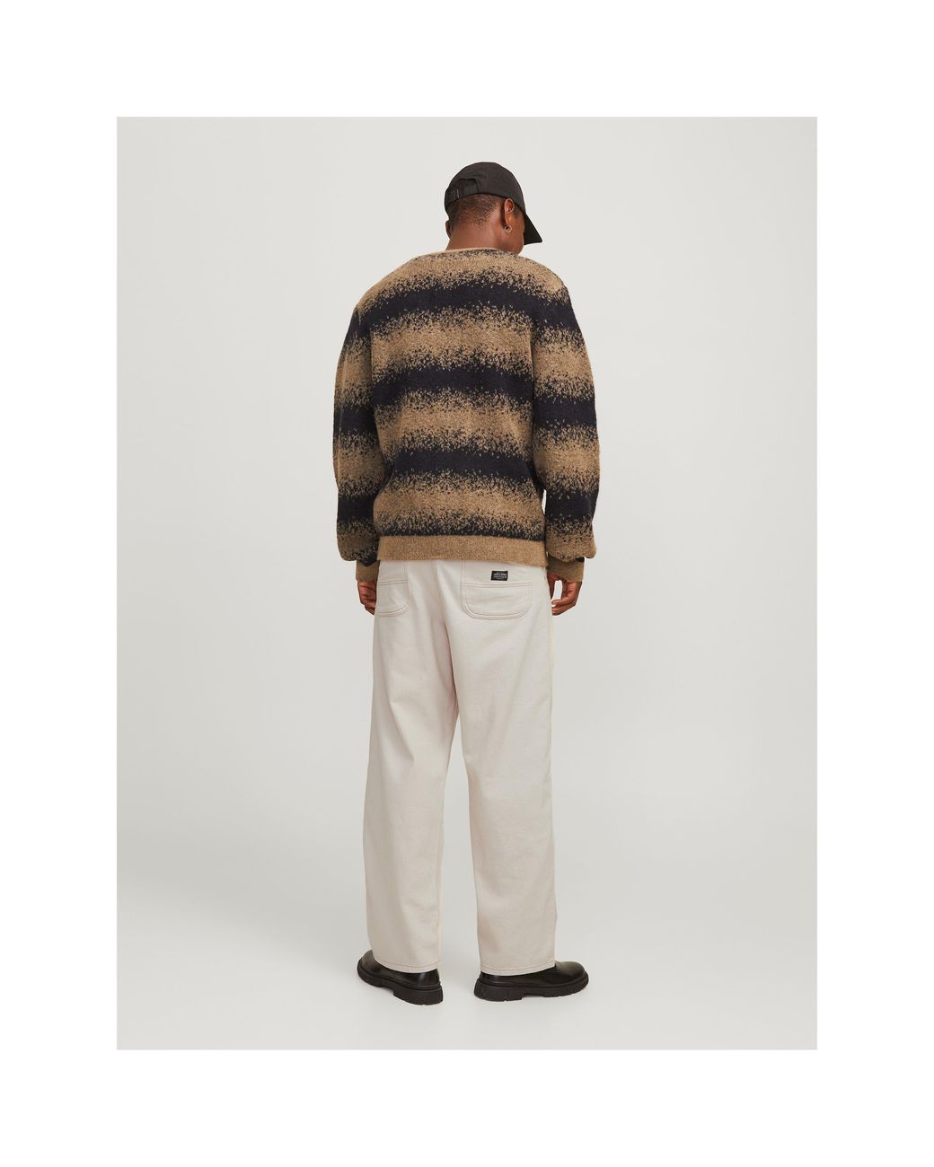 Jack & Jones Natural Owen Wide Leg Trouser for men