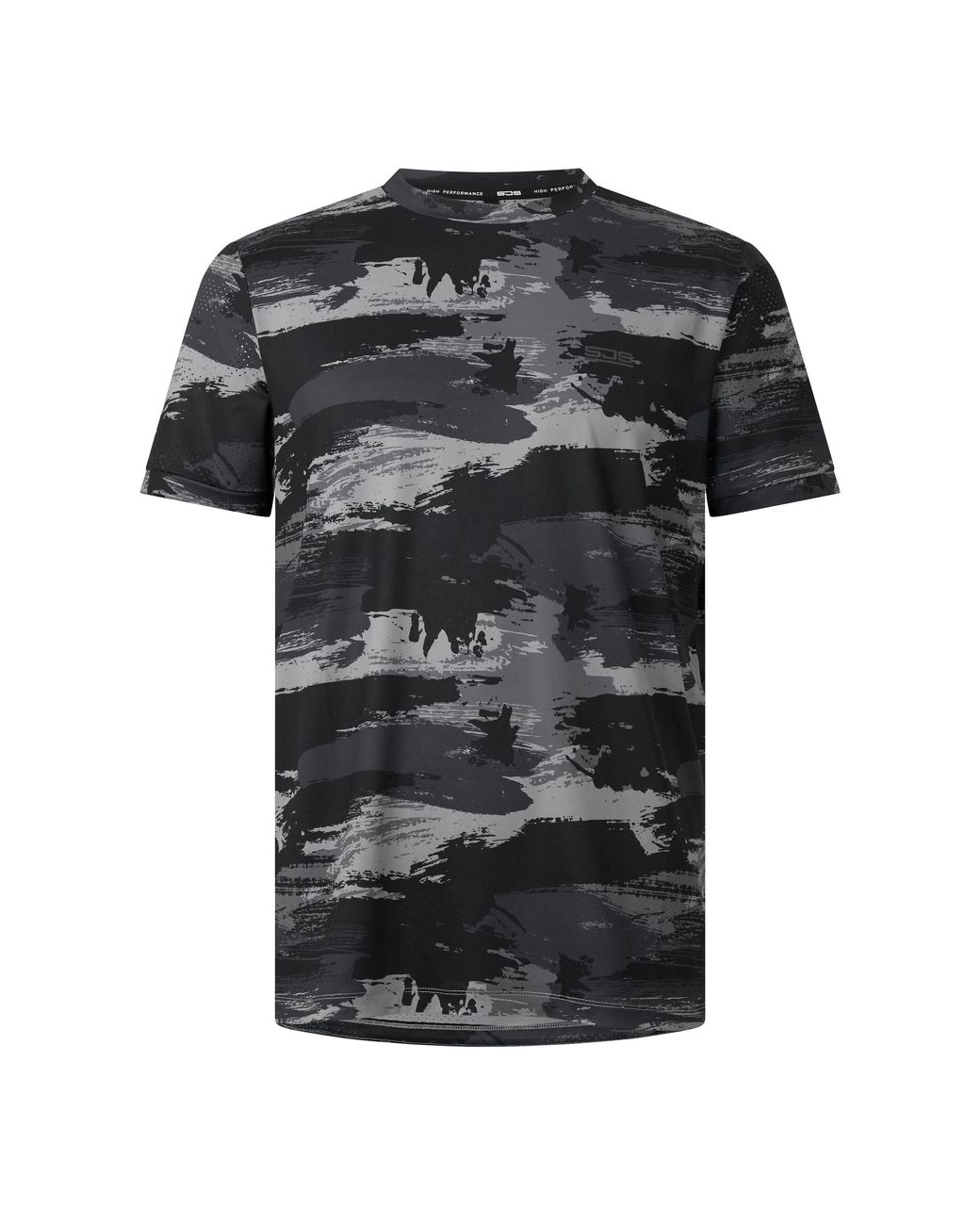 Sjeng Sports Black Norbert Tee Short Sleeve Performance Gym Top for men