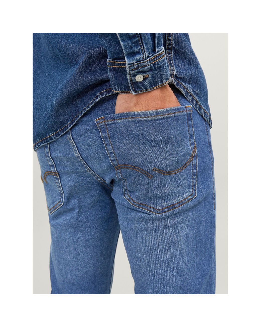 Jack & Jones Blue Glenn 223 Jean for men