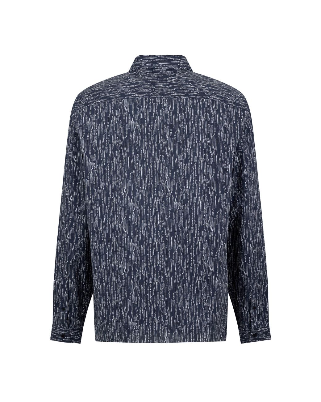 Ted Baker Blue Recycled Regular Fit Long Sleeve Shirt for men
