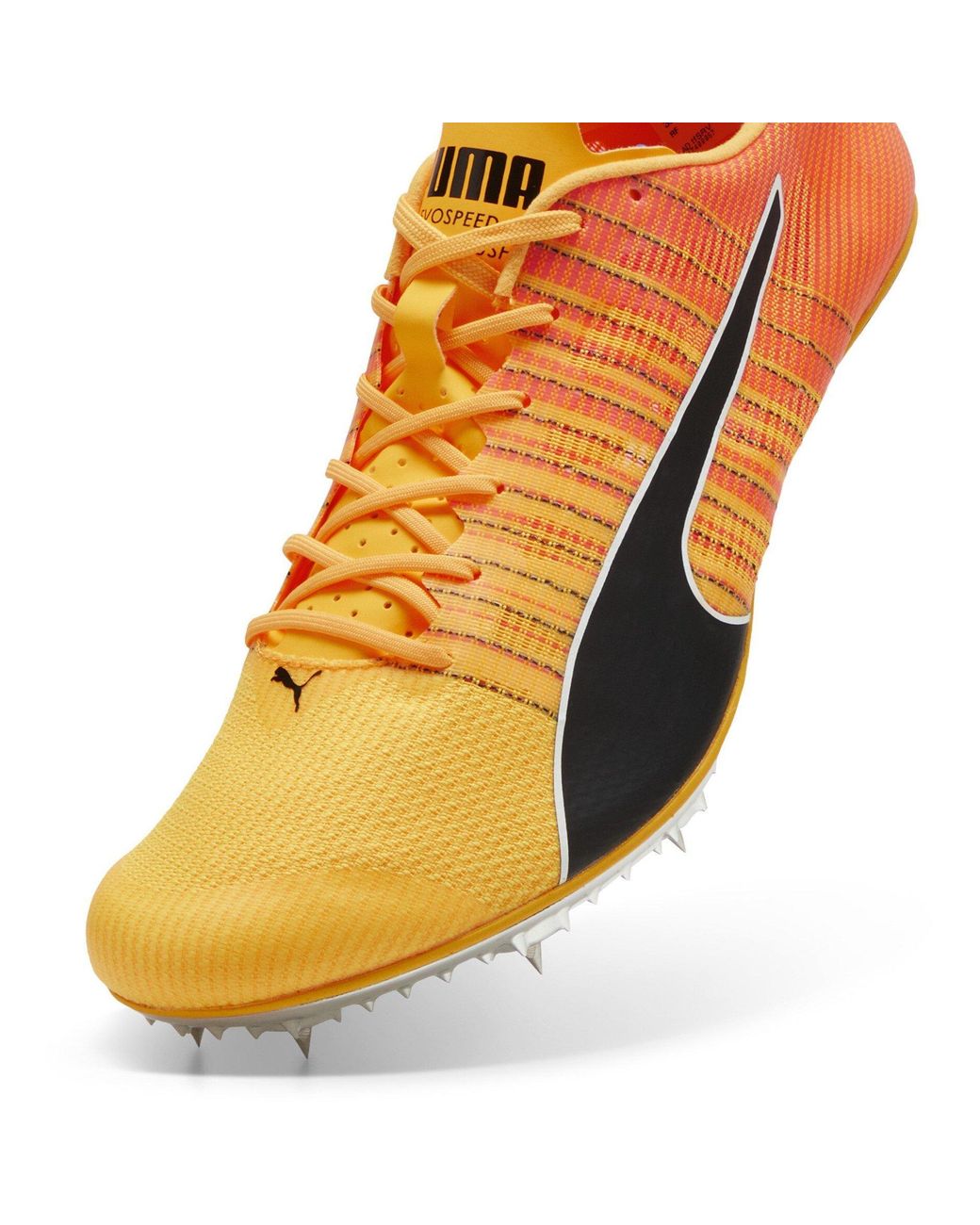 PUMA Yellow Evospeed Brush 6 Track Running Spikes for men
