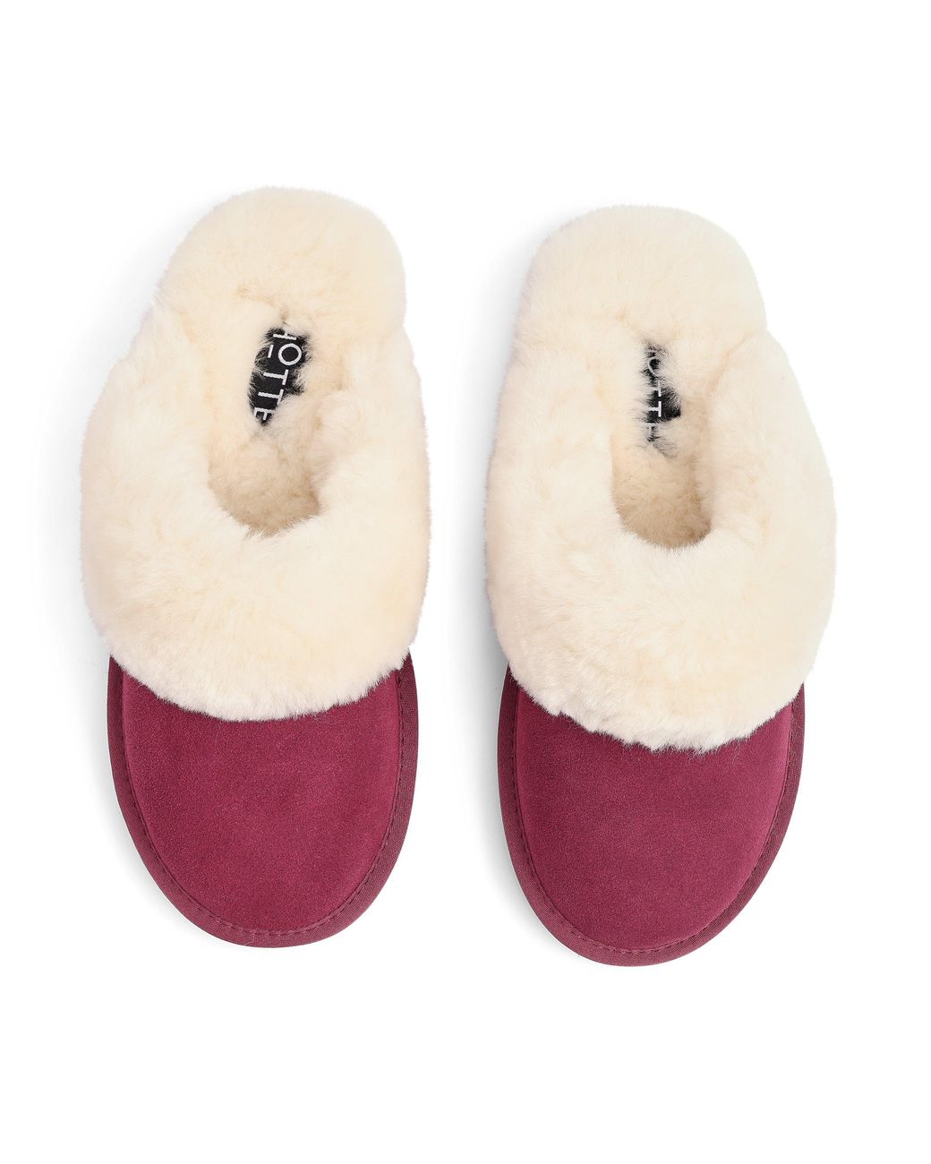 Hotter Purple Candy Suede Sheepskin Mule Slippers