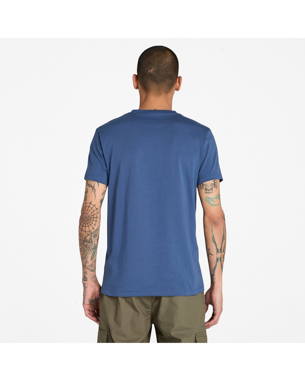 Timberland Blue Dunstan River T-shirt For Men In Navy, Man, Navy, Size: 3xl for men
