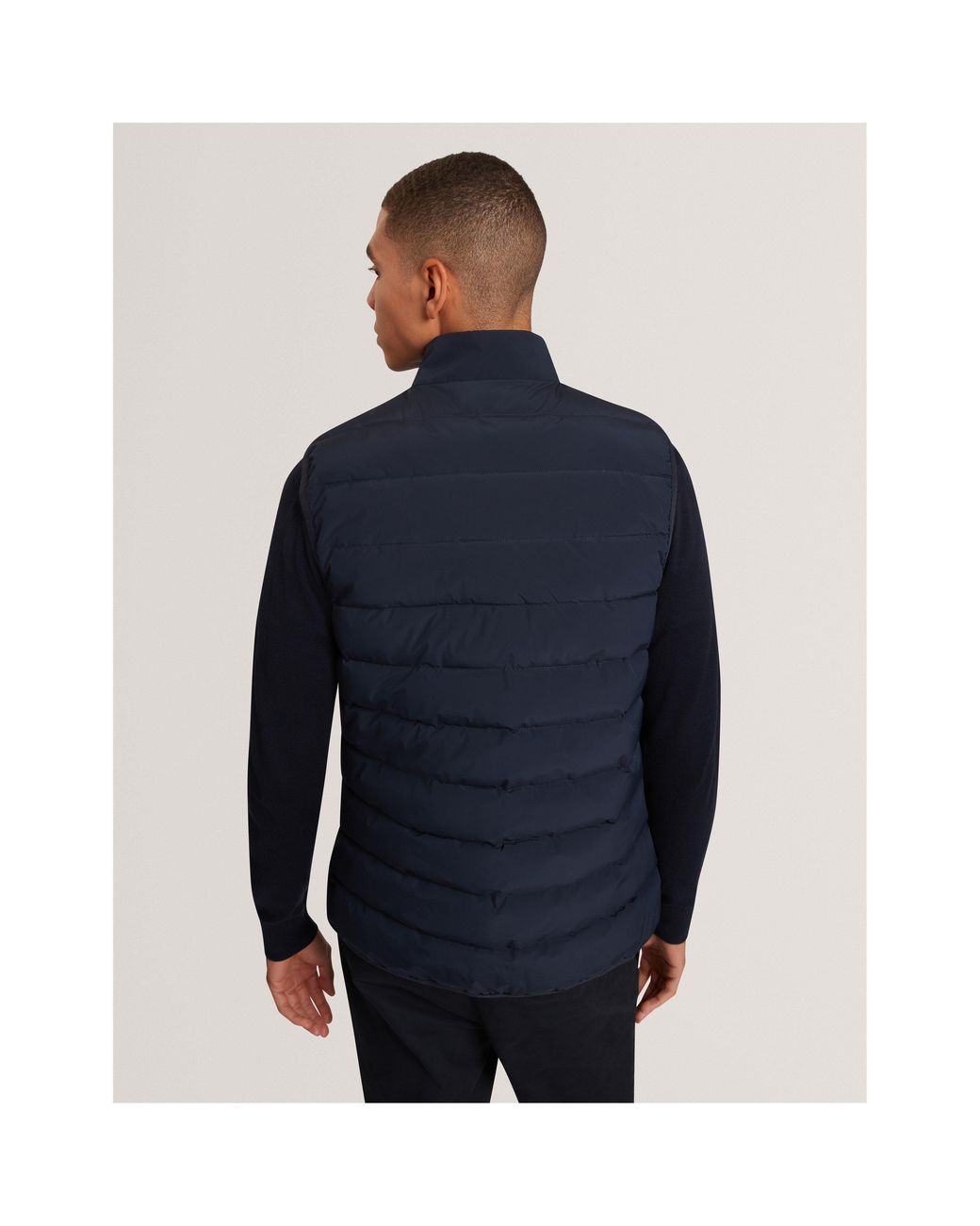 Ted Baker Blue Lightweight Quilted Gilet for men