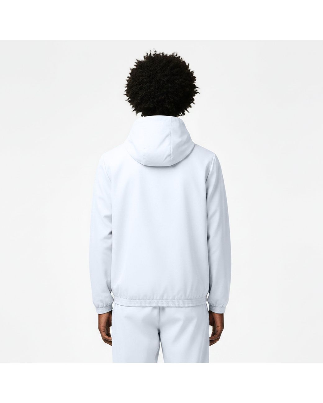 Lacoste Blue Taff Tt Water-Repellent Hooded Tracksuit Top for men
