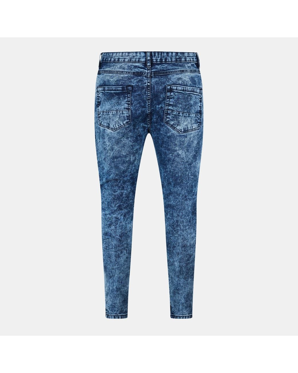 Brave Soul Blue Biker Jean With Panel Details for men
