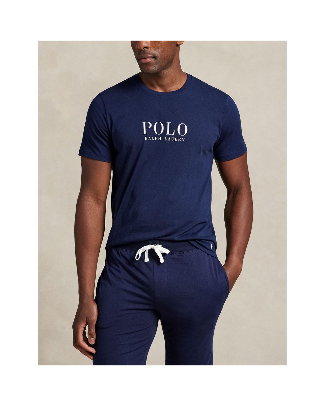 Polo Ralph Lauren Blue Box Logo T-Shirt for men