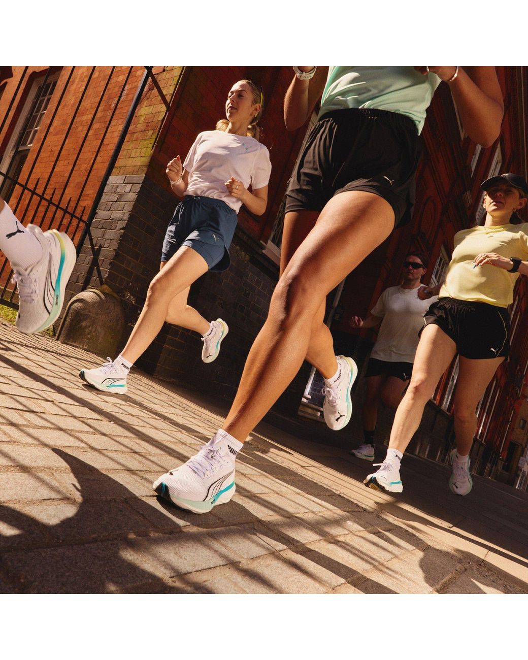 PUMA White Foreverrun Nitro 2 Wn Road Running Shoes