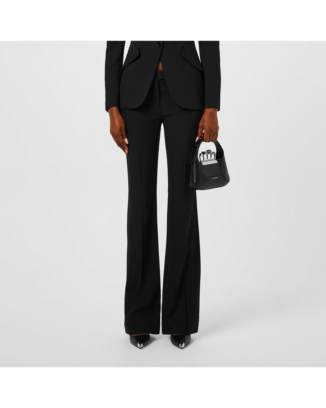 McQueen Black Bootcut Trousers