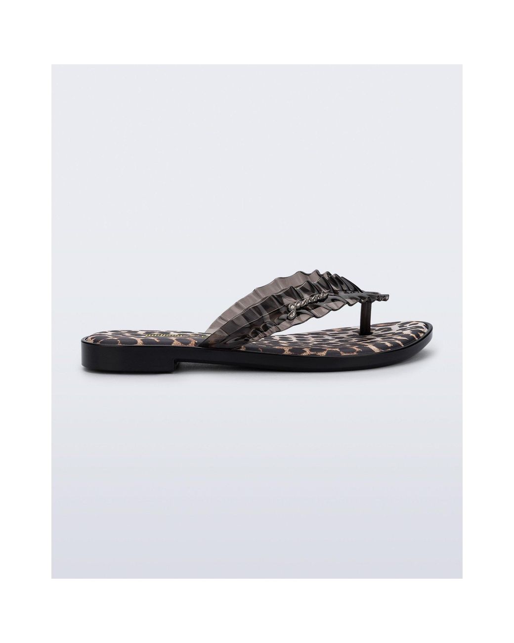 Melissa Black X Ganni Ff Flip Flops