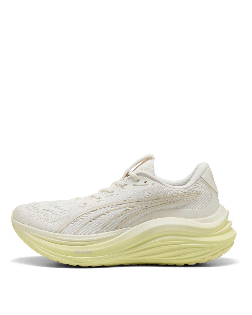 PUMA White Magmax Nitro Running Shoes for men