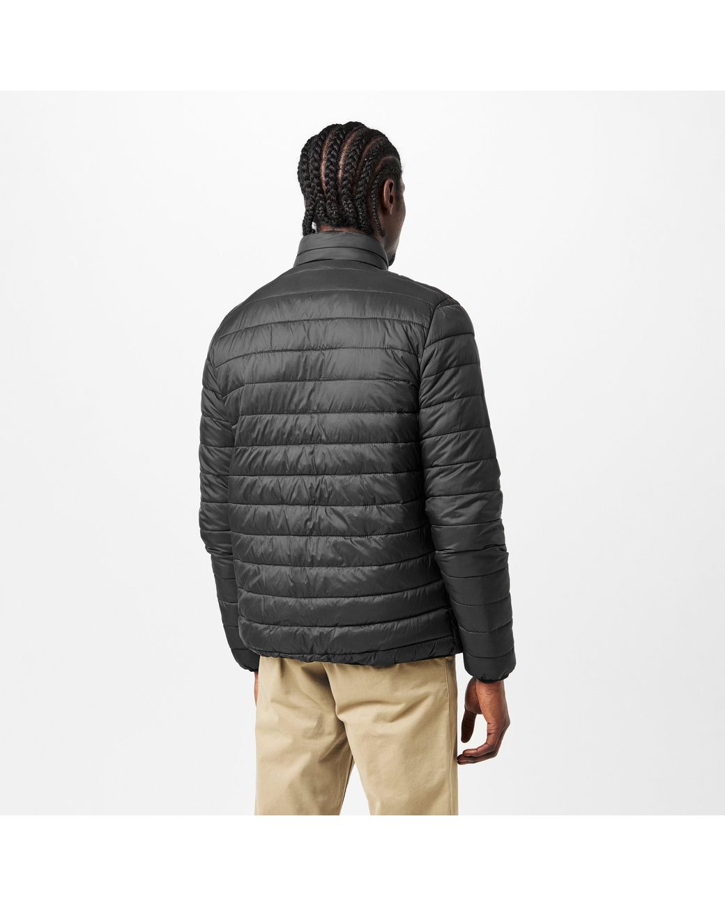 Aquascutum Black Long Sleeve Medium Puffer Jacket for men