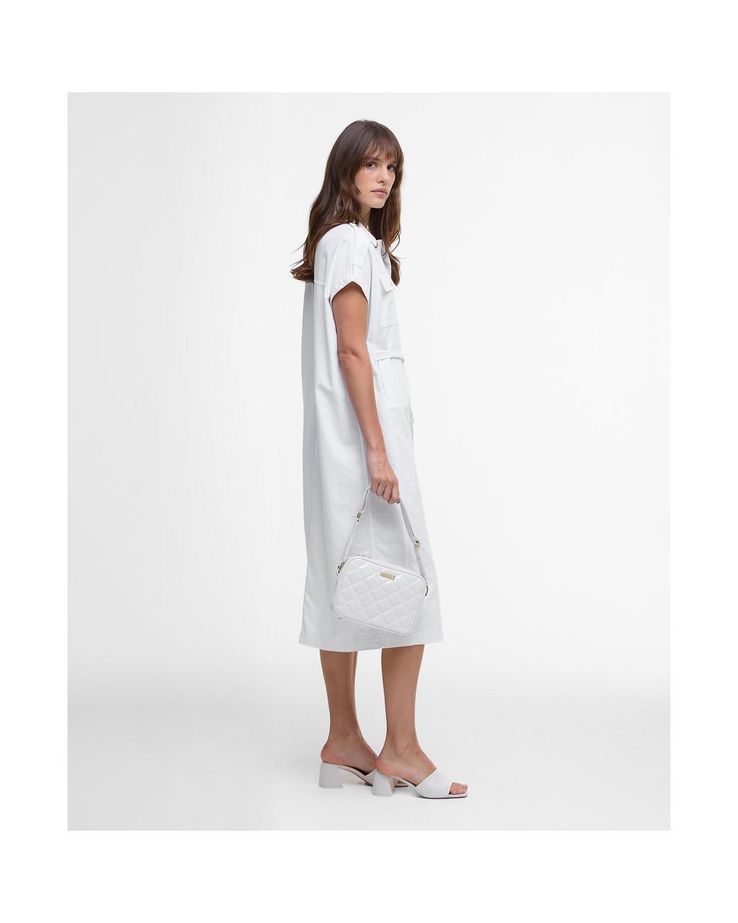 Barbour Blue Harlow Midi Dress