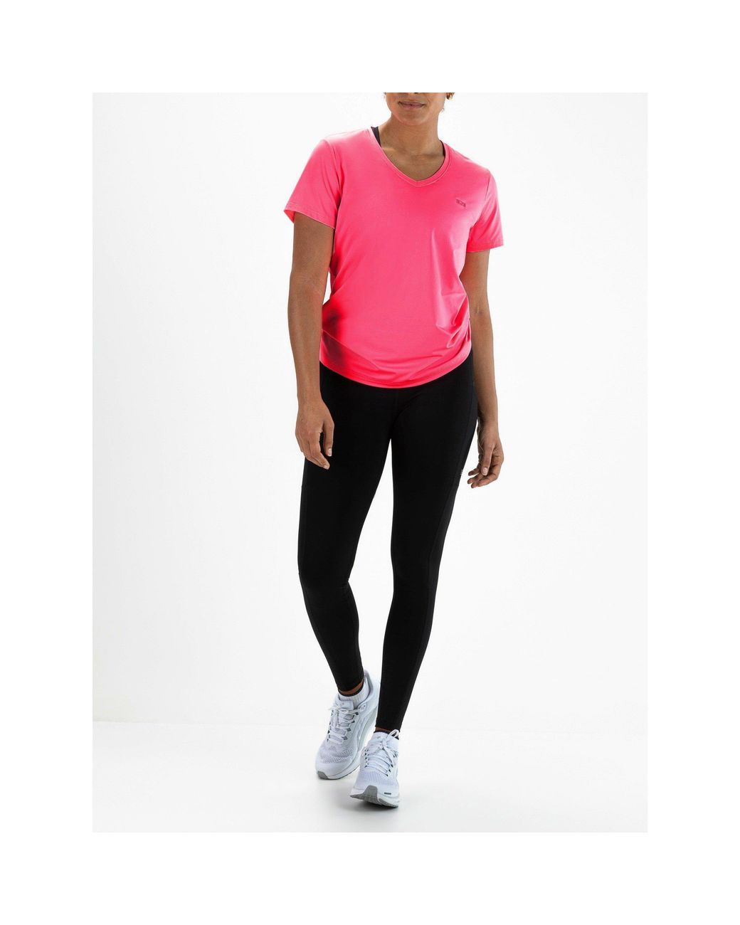 Sjeng Sports Pink Ines Short Sleeve Performance Gym Top