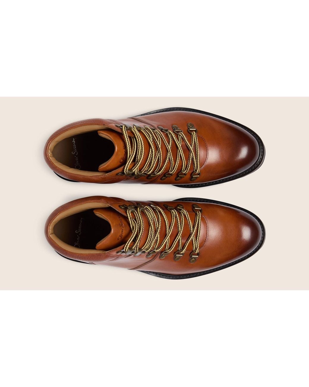 Oliver Sweeney Brown Harston Hiker Boots for men