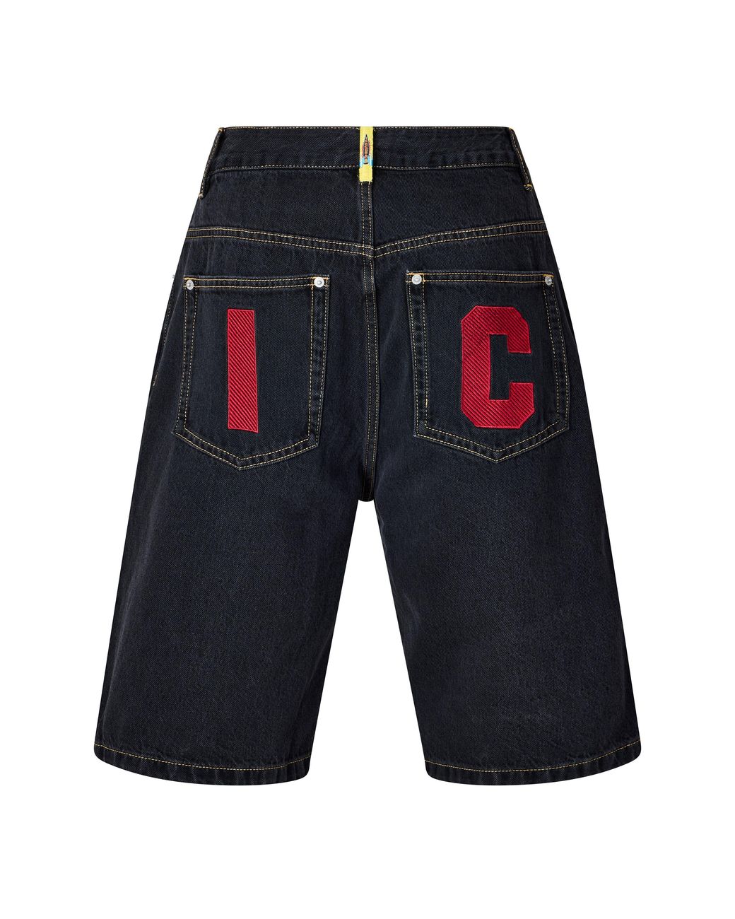 ICECREAM Black Denim Shorts for men