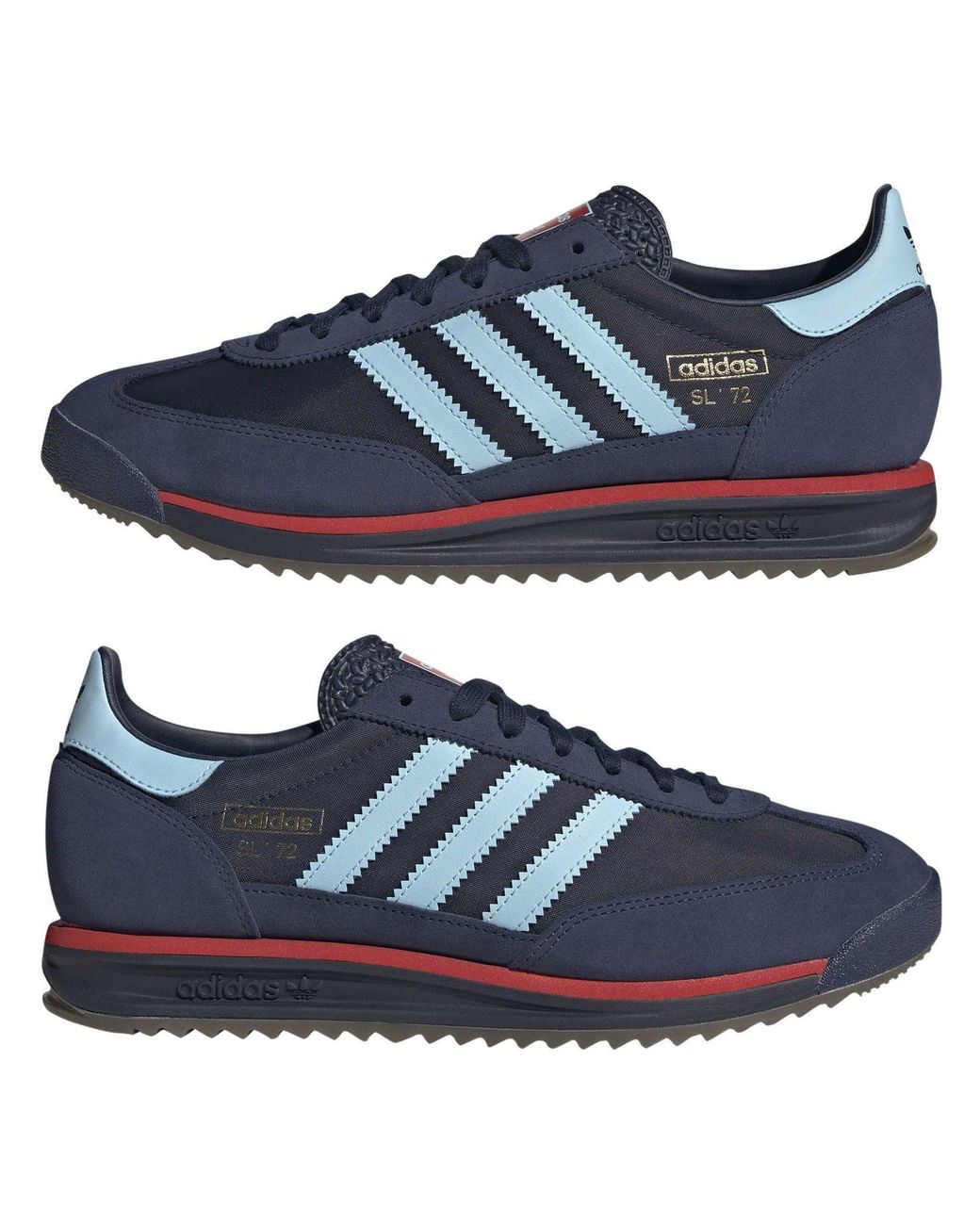 Adidas Originals Blue Sl 72 Rs Leather Low-Top Trainers for men