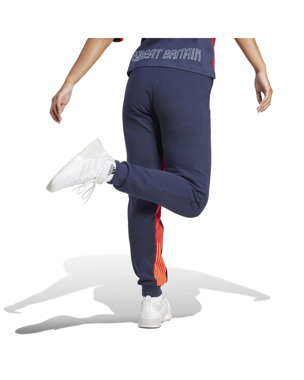 Adidas Blue Team Gb Dance Cargo Joggers