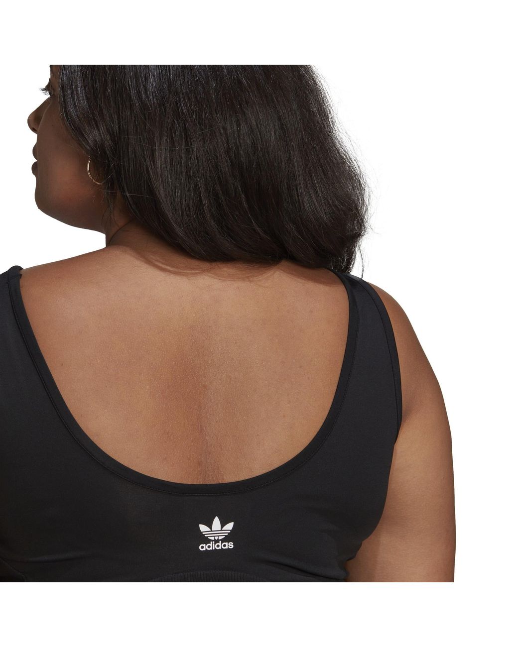 Adidas Originals Black Rib Cut Out Dress