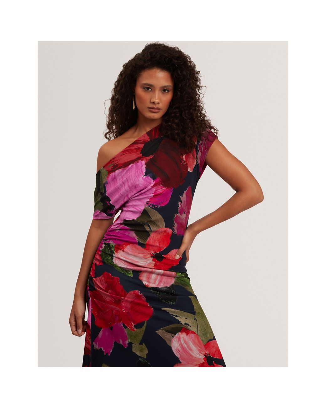Ted Baker Purple Ted Midi Dress Ld71