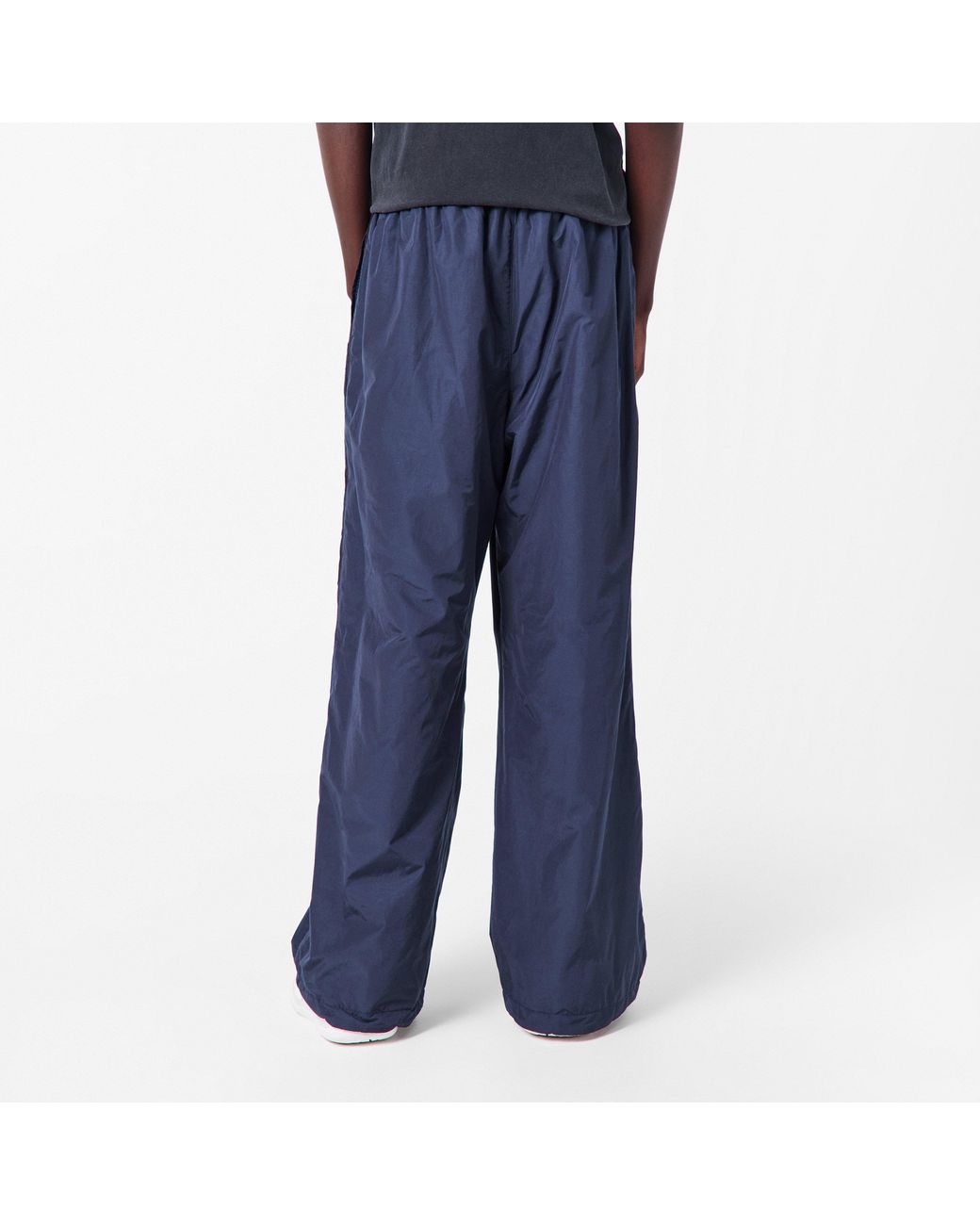 Balenciaga Blue Bal Tech Reverse Relaxed Fit Wide Leg Trousers for men