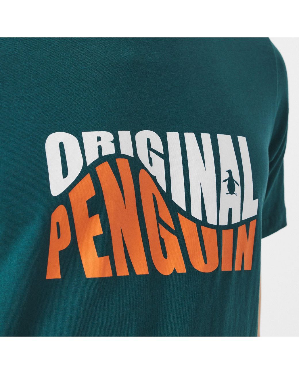 Original Penguin Green Crew Neck Short Sleeve T-Shirt for men