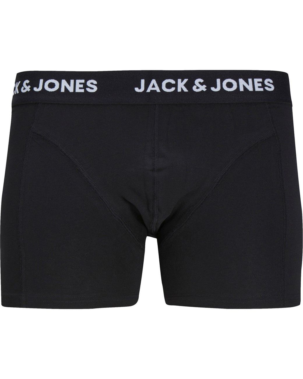 Jack & Jones Black Anthony 3-pack Boxer Trunk for men