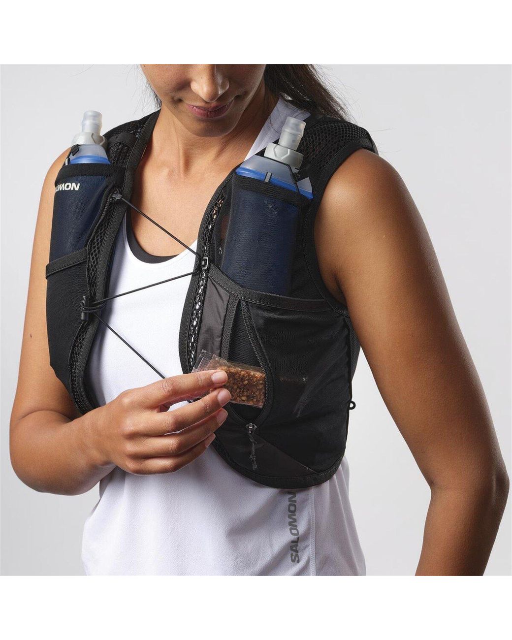Salomon Gray Active Skin 4L Running Vest