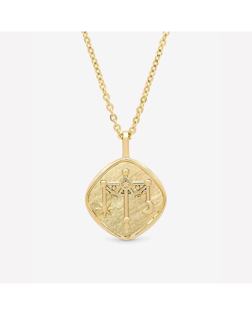 Jon Richard Red Plated Molten Horoscope Necklace