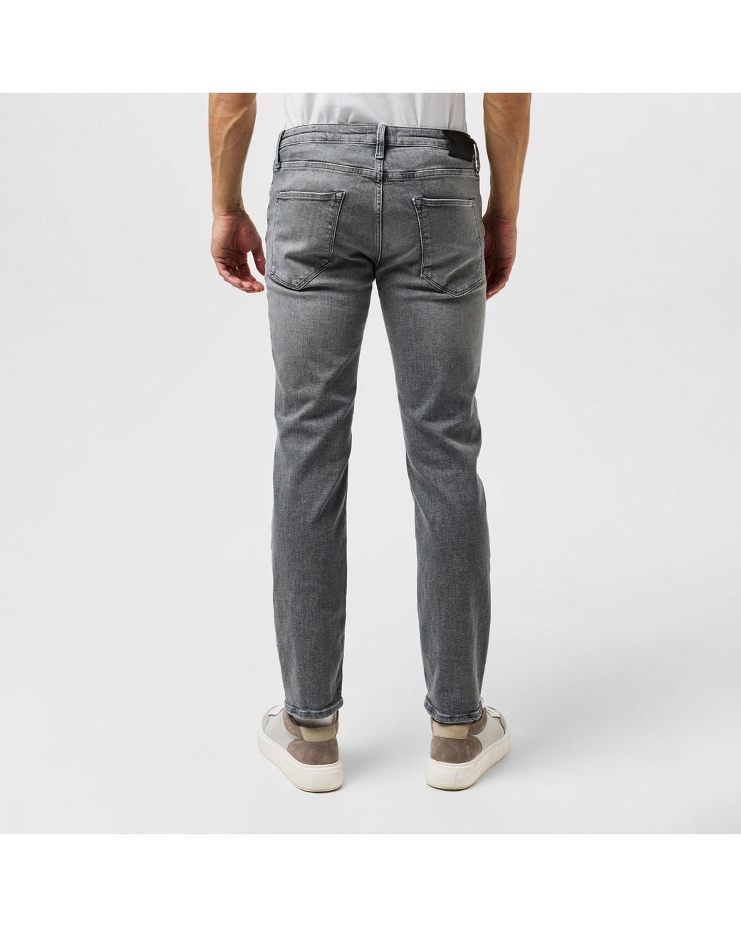 Jack & Jones Gray Clark Evan Straight Leg Jeans for men