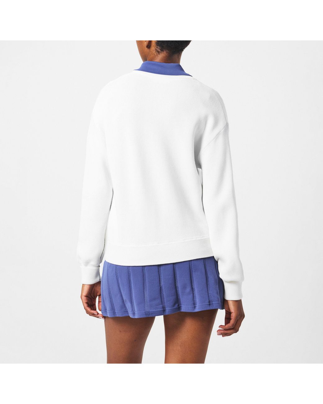 Lacoste White V-Neck Knitted Sweater Vest
