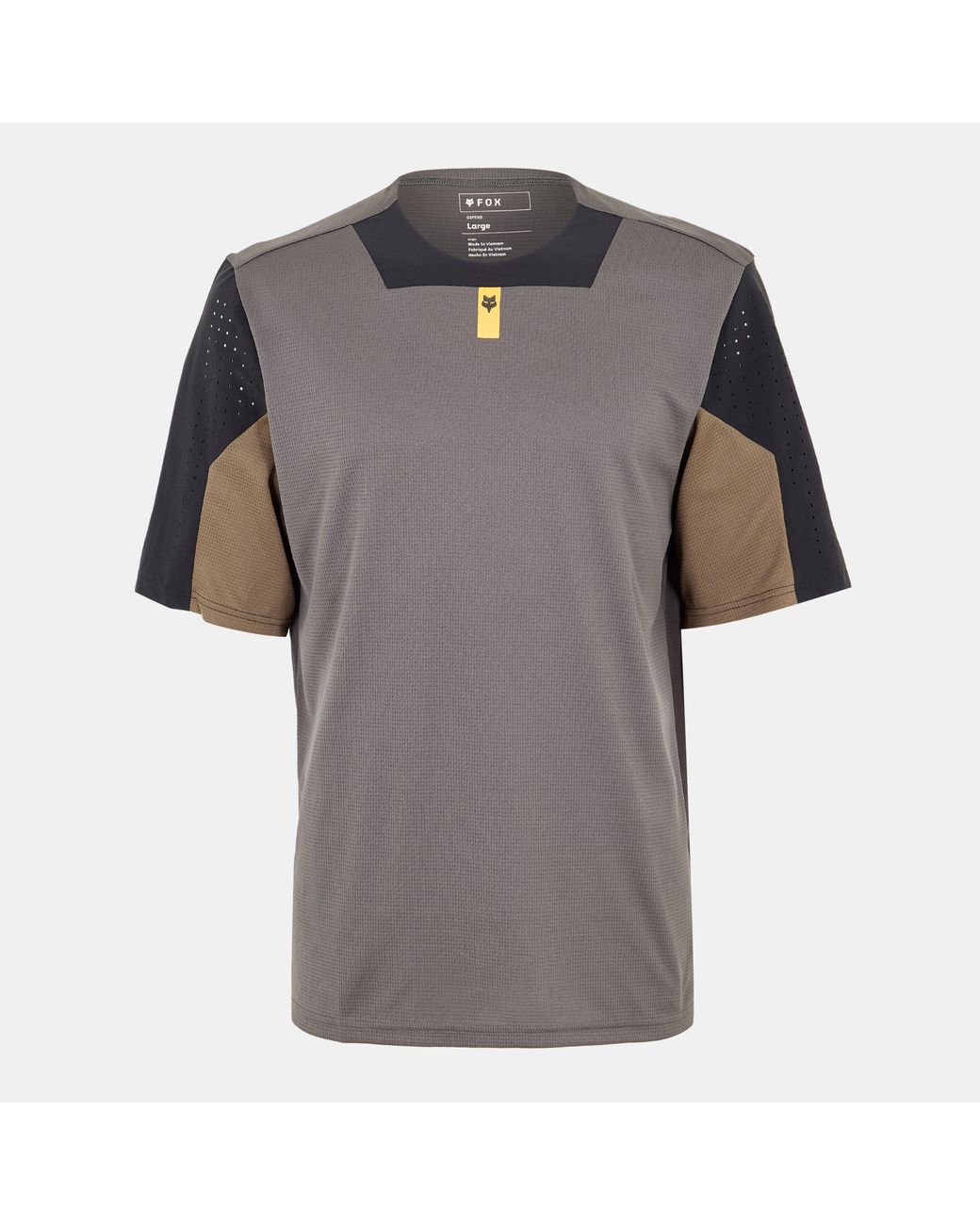 Fox Gray Defend Short Sleeve Jersey for men