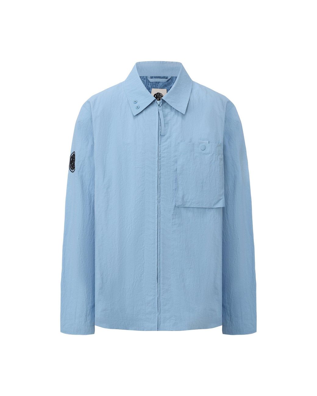 Pretty Green Blue Heaton Overshirt for men