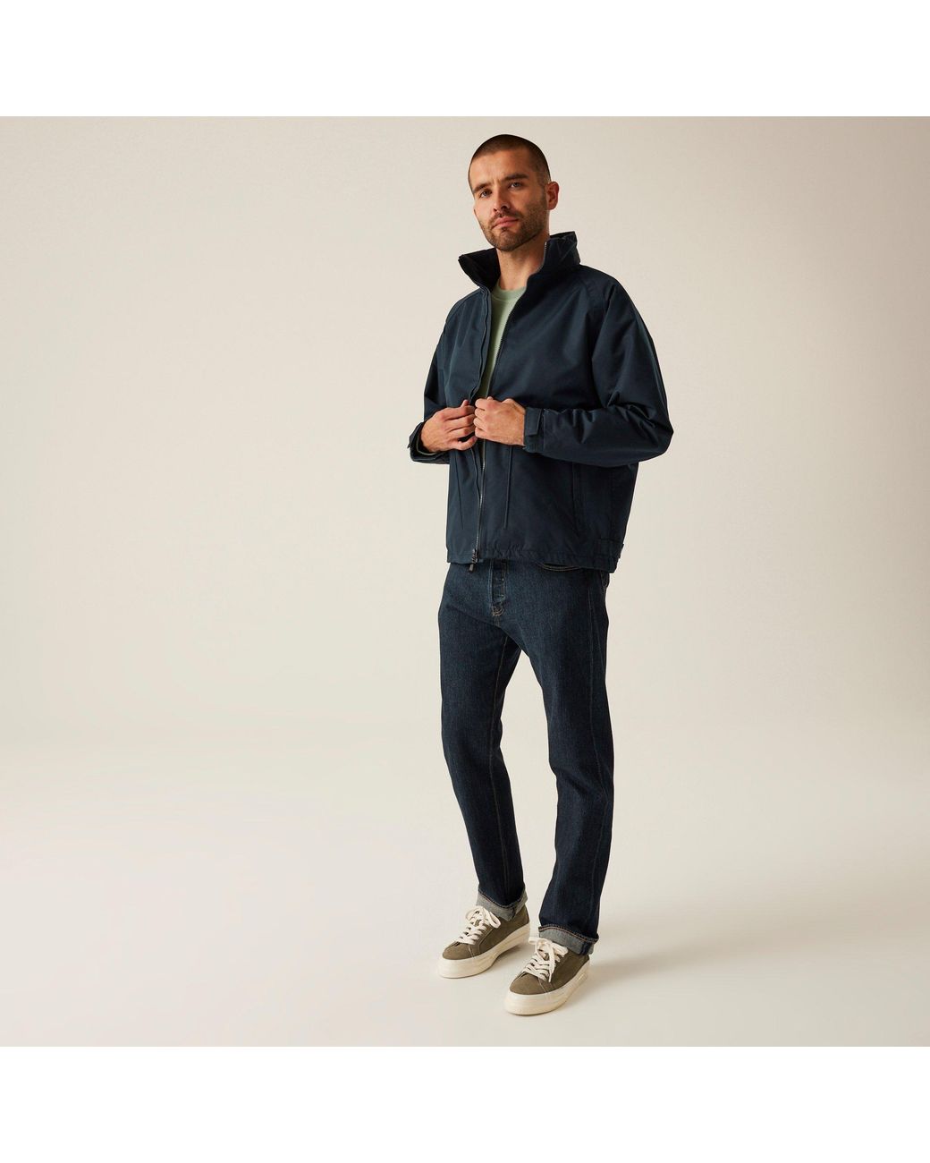 Regatta Blue Hudson Fleece Lined Waterproof Insulated Jac for men