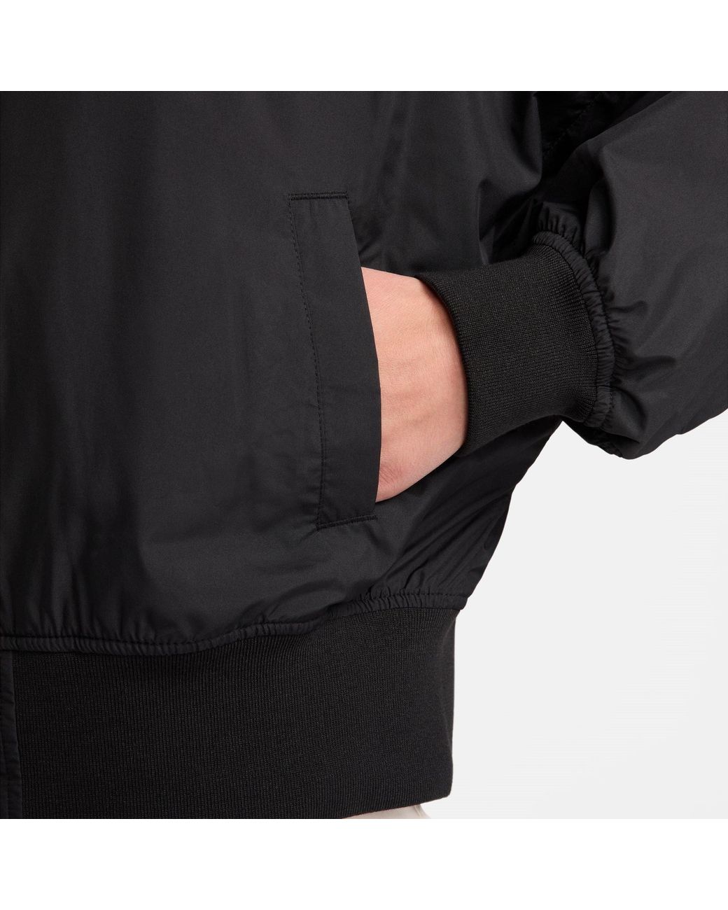 Nike Black Sportswear Essential Oversized Bomber Jacket