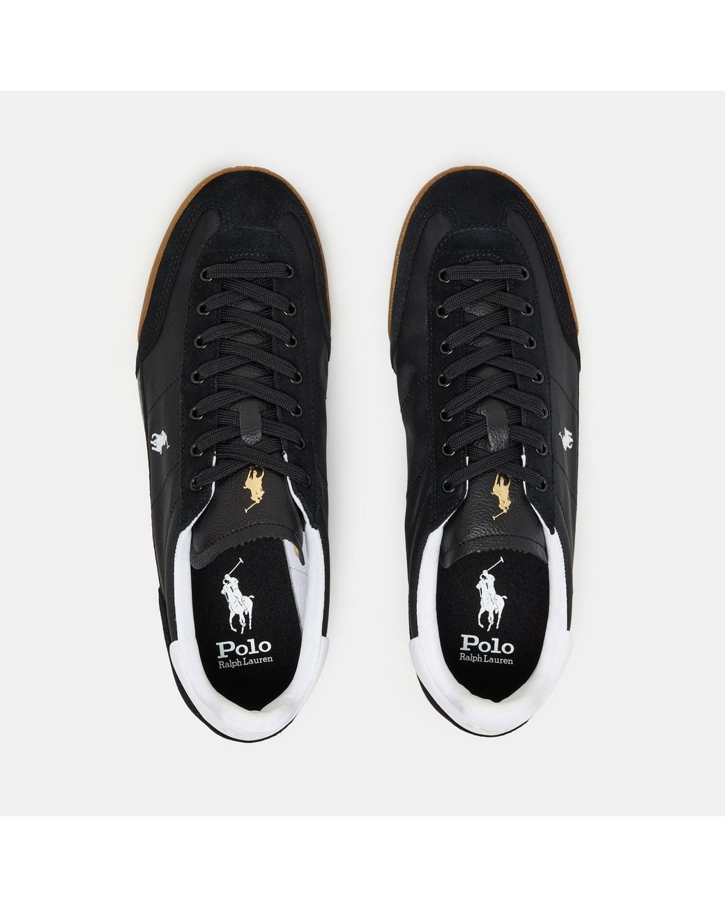 Polo Ralph Lauren Black Hester Low-Top Trainers for men