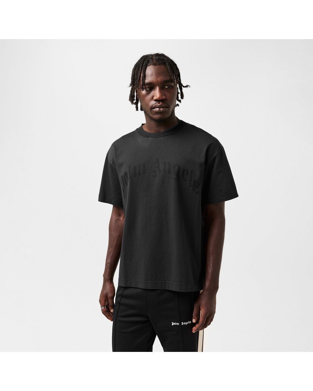 Palm Angels Black Oversized T-Shirt for men
