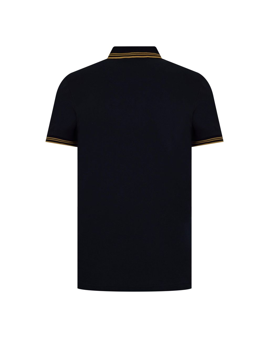 Boss Blue Paul Contrast Striped Trim Short Sleeve Polo Shirt for men