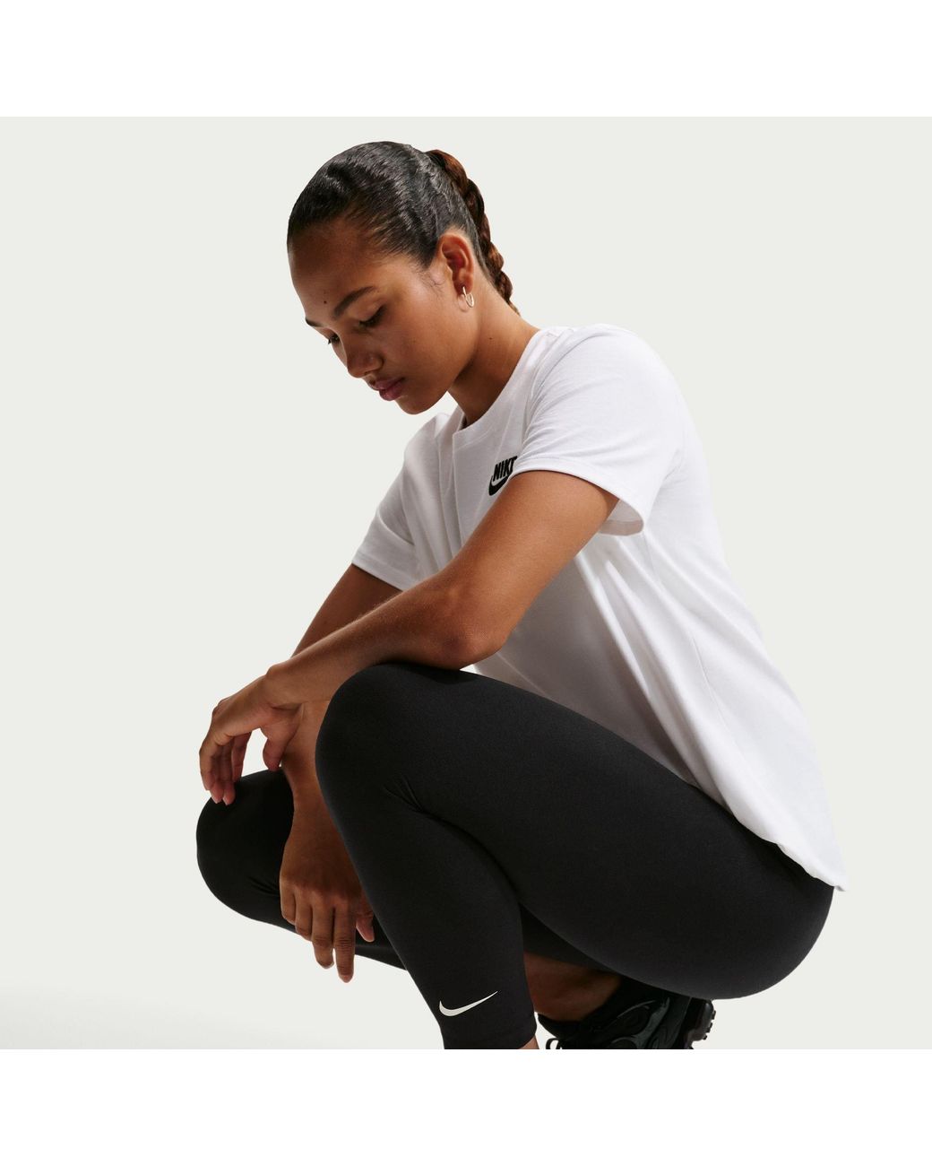 Nike Black One High-waisted Crop Leggings