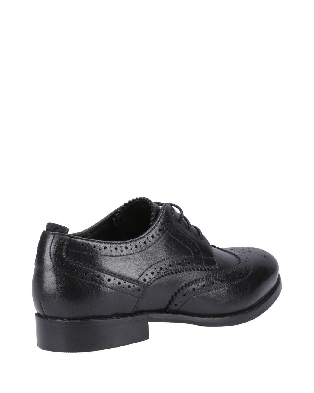 Hush Puppies Black Natalia Leather Brogues