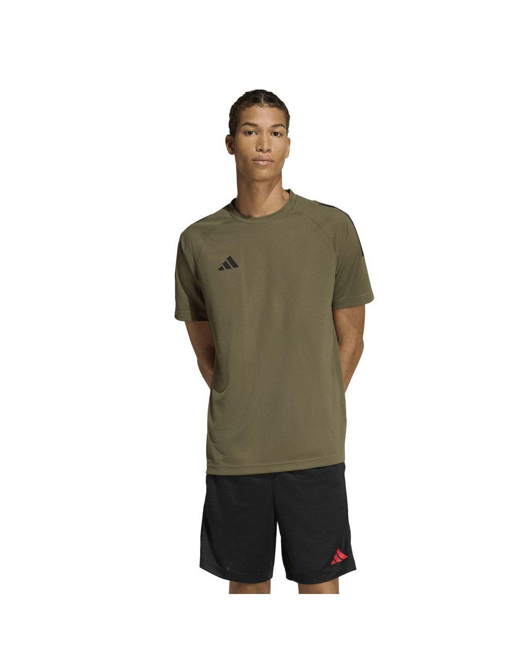 Adidas Green Classic 3 Stripe Sereno T-Shirt for men