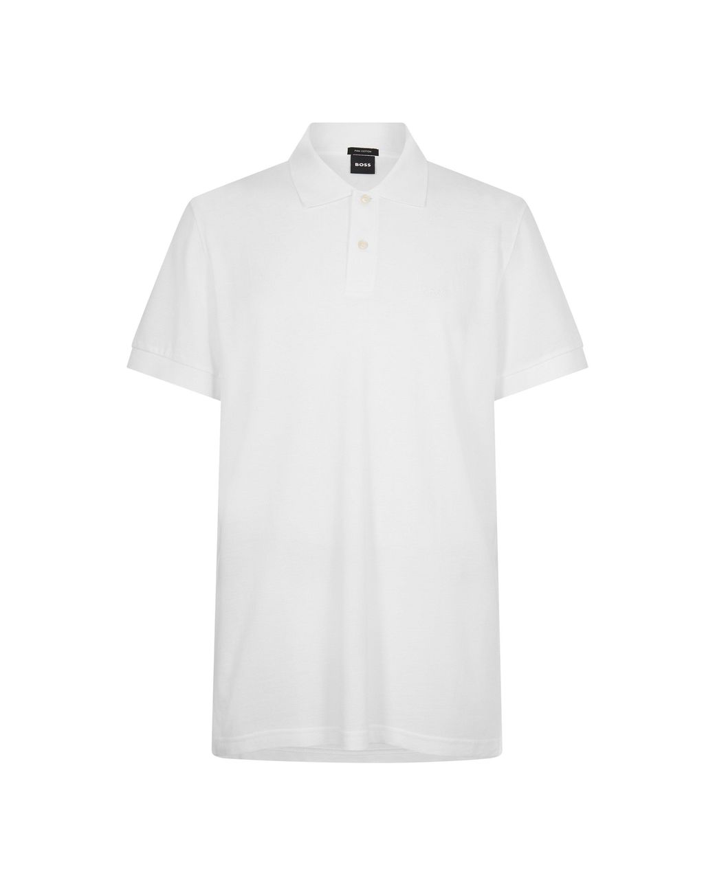 Boss White Firenze Short Sleeve Polo Shirt for men