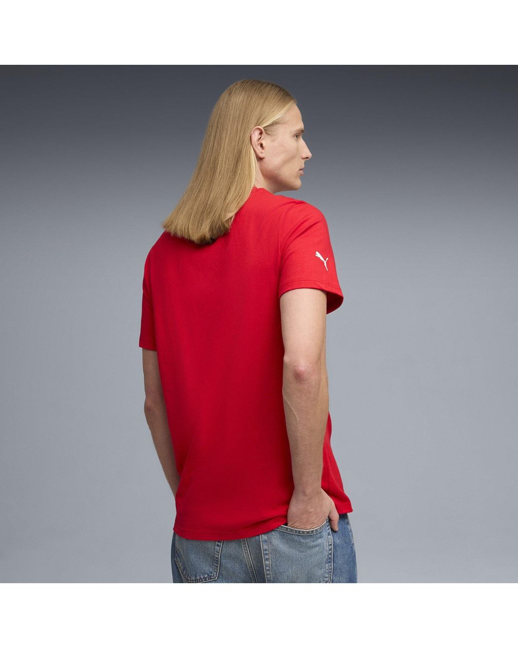 PUMA Red Scuderia Ferrari Shield Tee