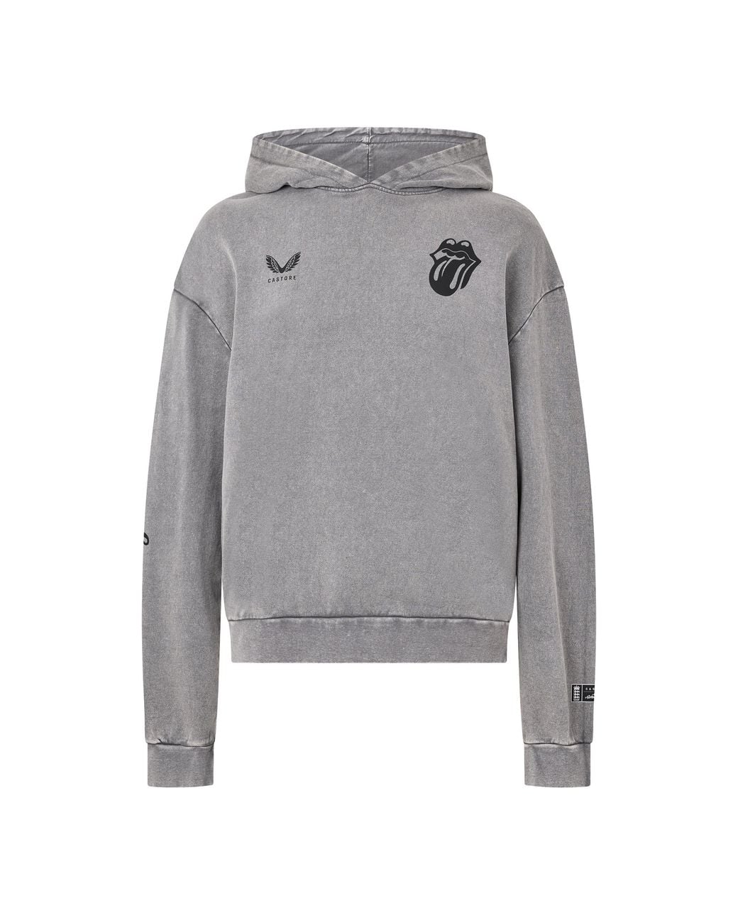 Castore Gray Ecb X Rolling Stones Cotton Hoodie