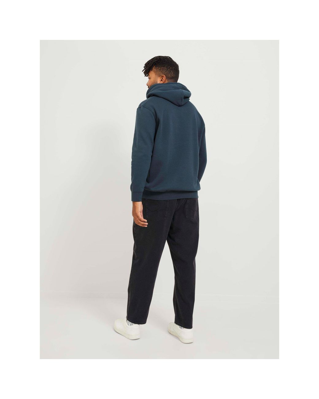 Jack & Jones Blue Chris Plus Size Wide Leg Jeans for men