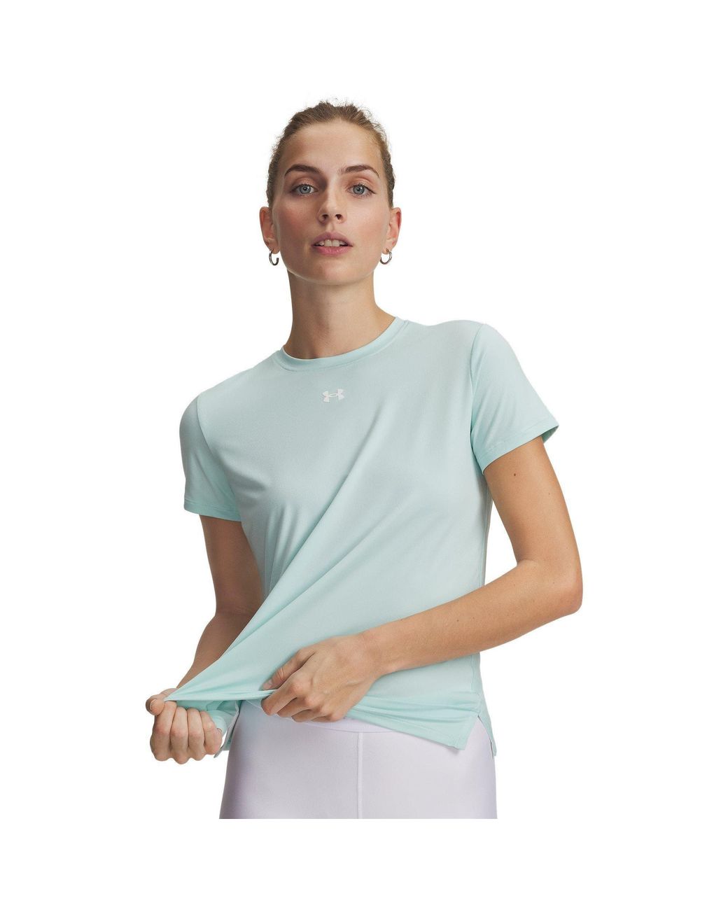 Under Armour Blue Vanish Short Sleeve Performance Gym Top